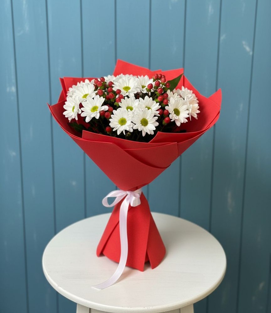 Букет цветов из: Хризантемы в Железнодорожном Калининградской области