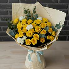 Букет цветов из:  Розы #REPLACE_PRED# Железнодорожном Калининградской области