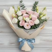 Букет цветов из:  Лизиантусы в Железнодорожном Калининградской области