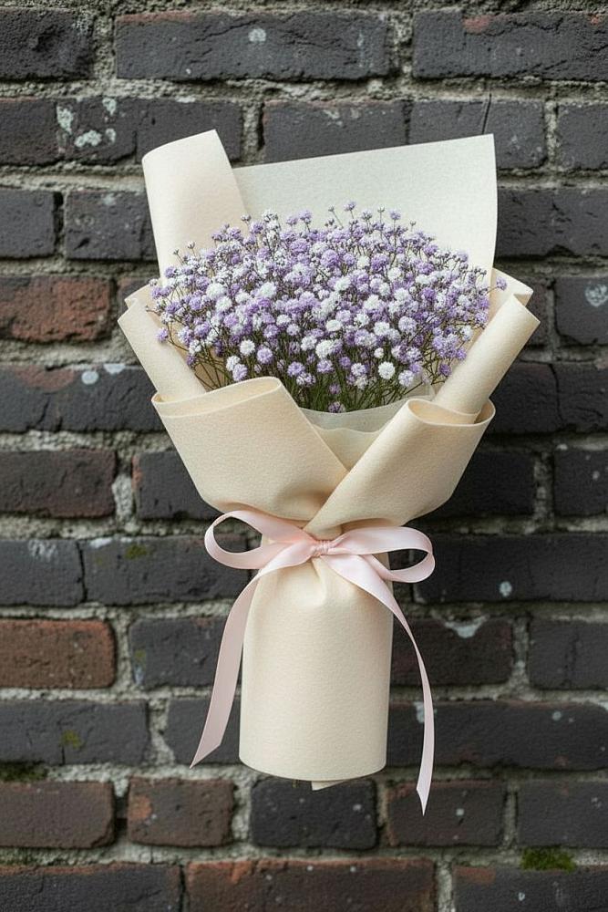 Букет цветов из: Гипсофила в Железнодорожном Калининградской области