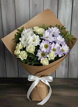 Букет цветов из:  Хризантемы и Розы #REPLACE_PRED# Железнодорожном Калининградской области