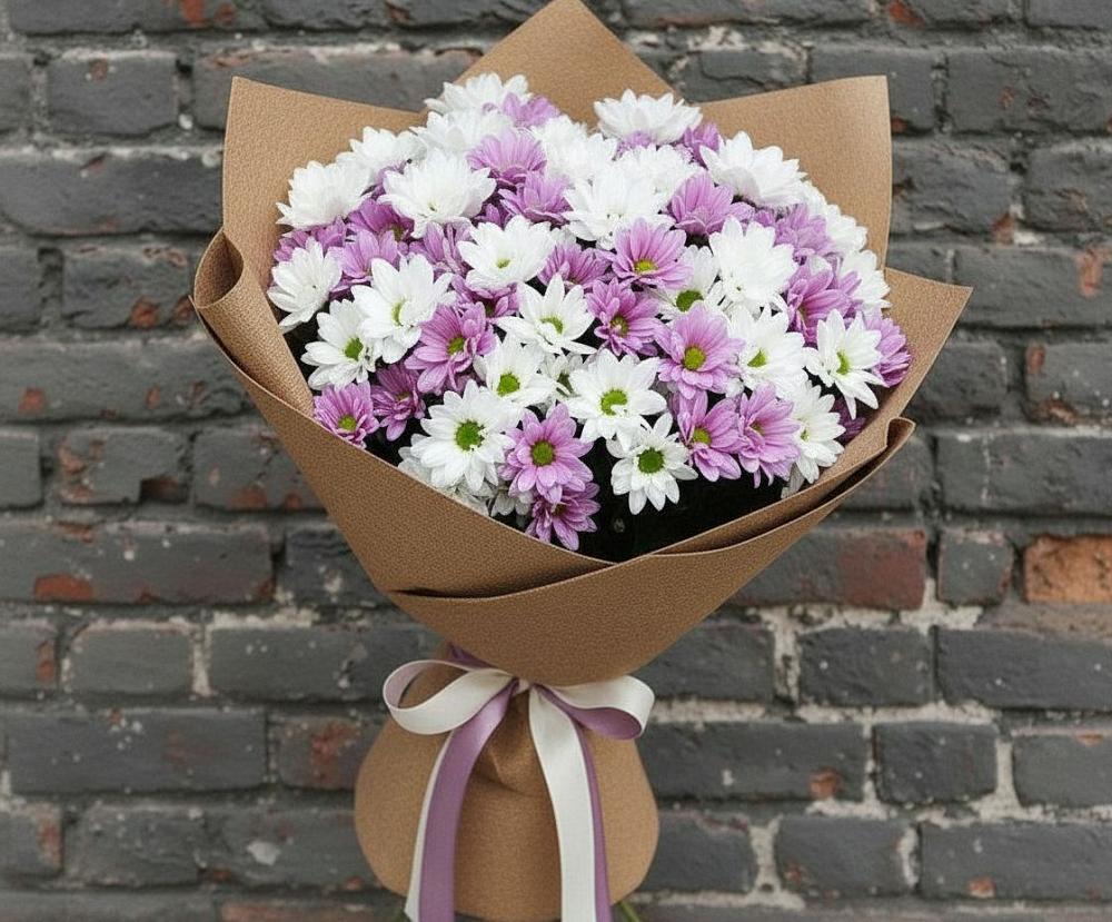 Букет цветов из: Хризантемы в Железнодорожном Калининградской области