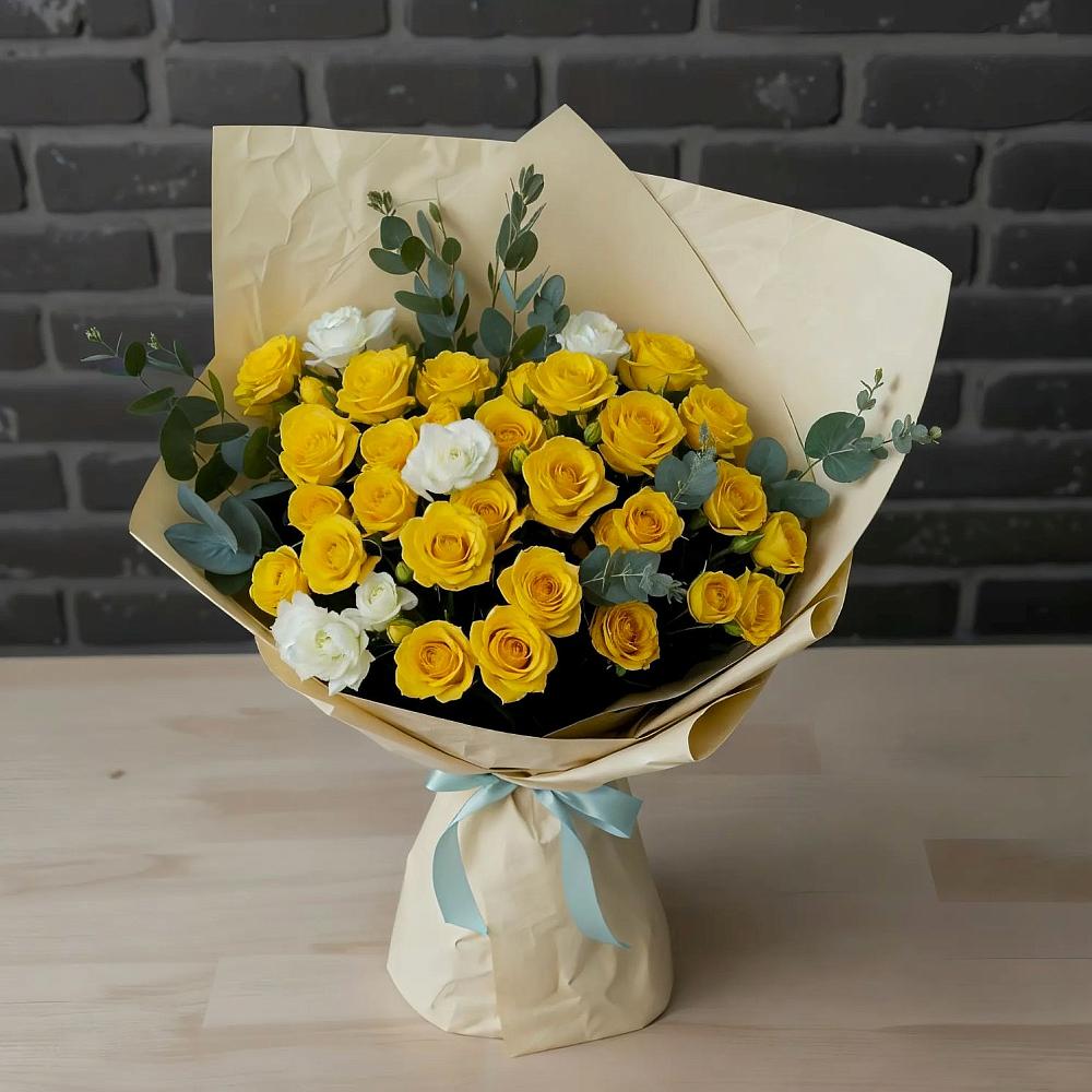 Букет цветов из: Розы в Железнодорожном Калининградской области