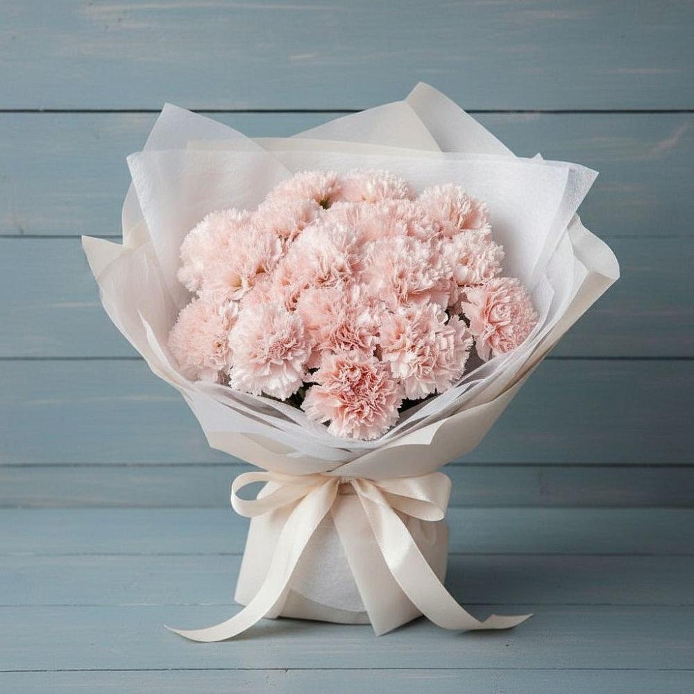 Букет цветов из: Гвоздики в Железнодорожном Калининградской области