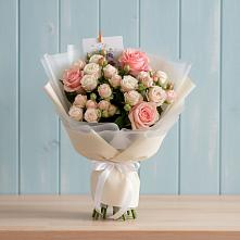 Букет цветов из:  Розы #REPLACE_PRED# Железнодорожном Калининградской области