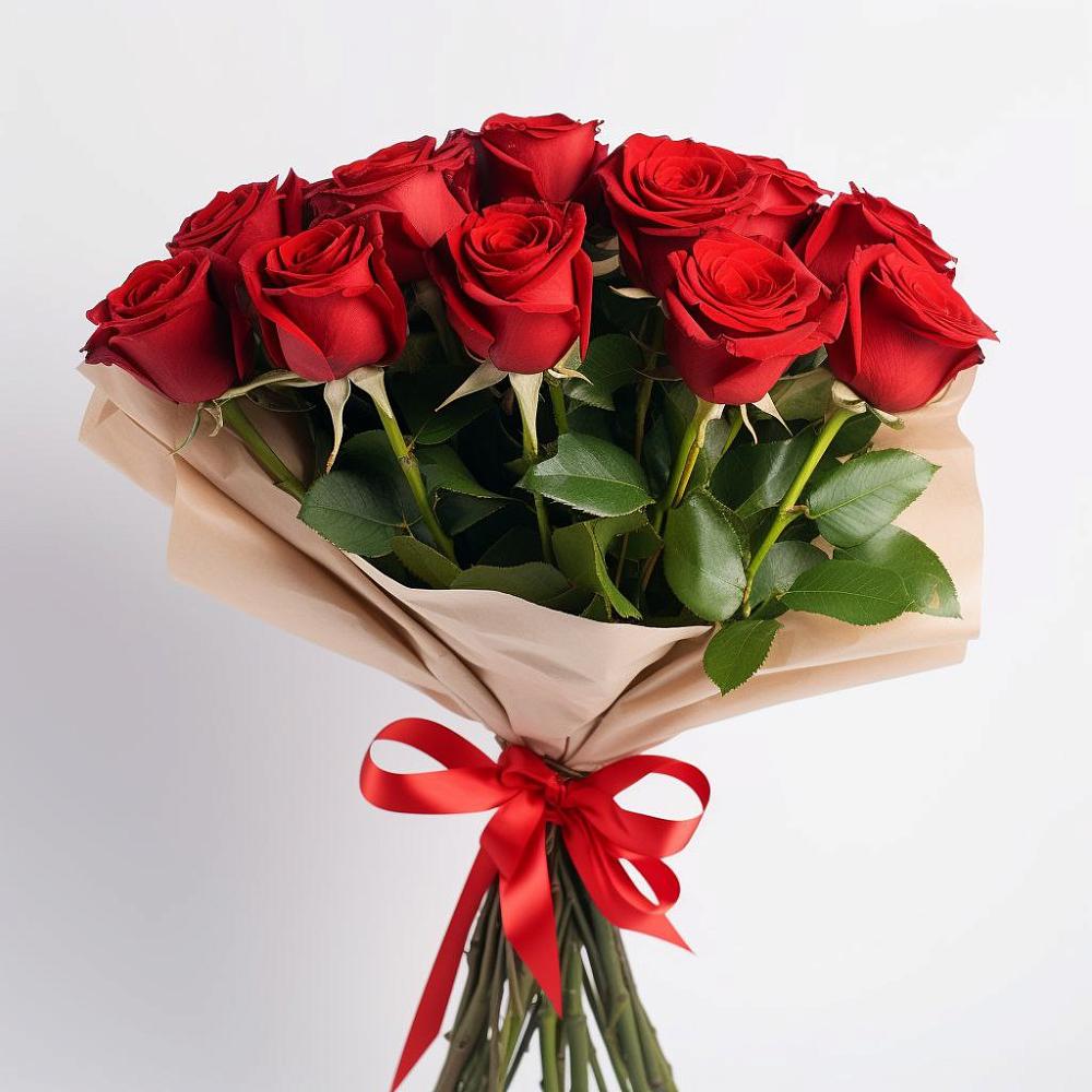 Букет 11 Красных роз Эдлесс Лав в Железнодорожном Калининградской области