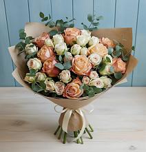 Букет цветов из:  Альстромерии и Розы в Железнодорожном Калининградской области